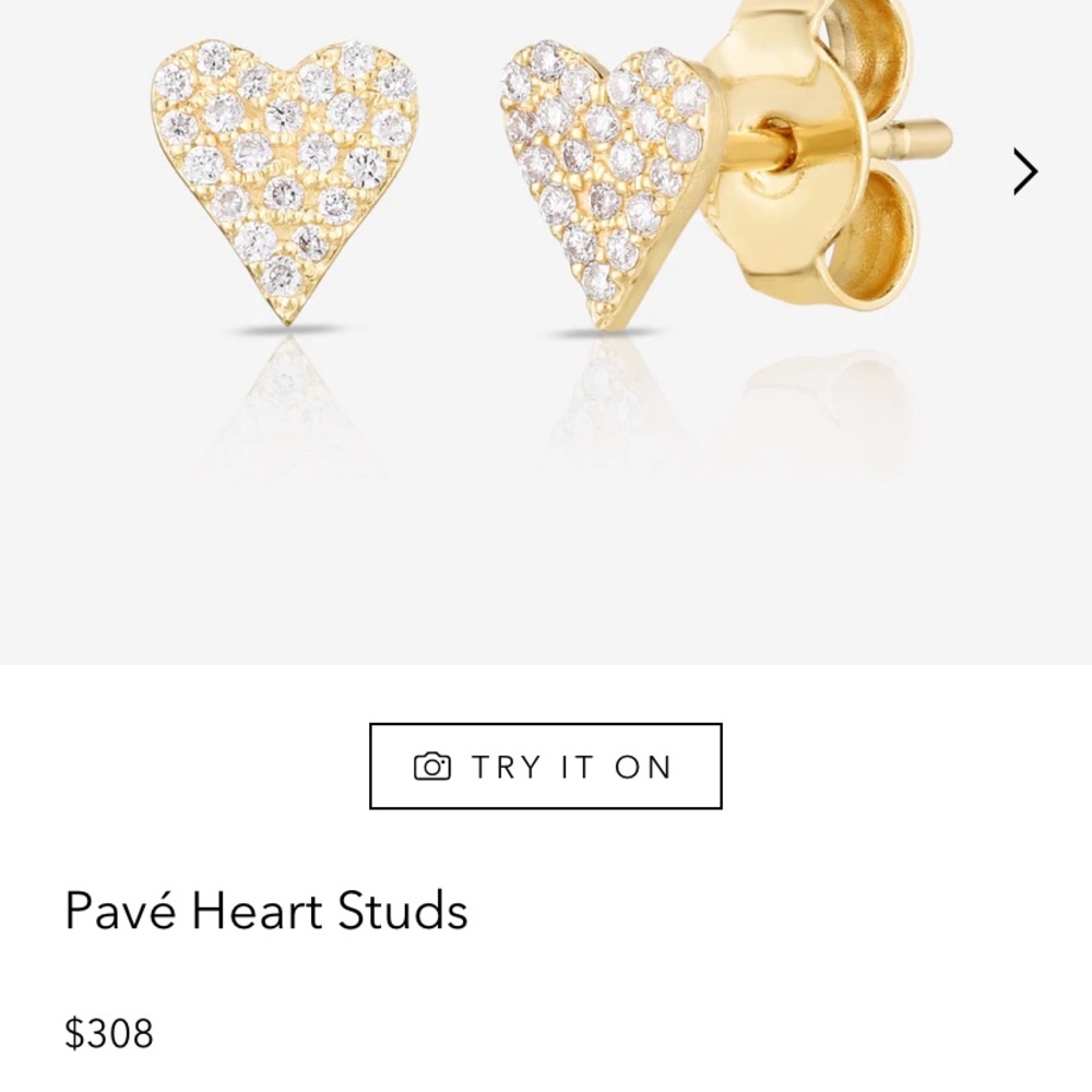 14K Yellow Gold Ring Concierge Heart Earrings